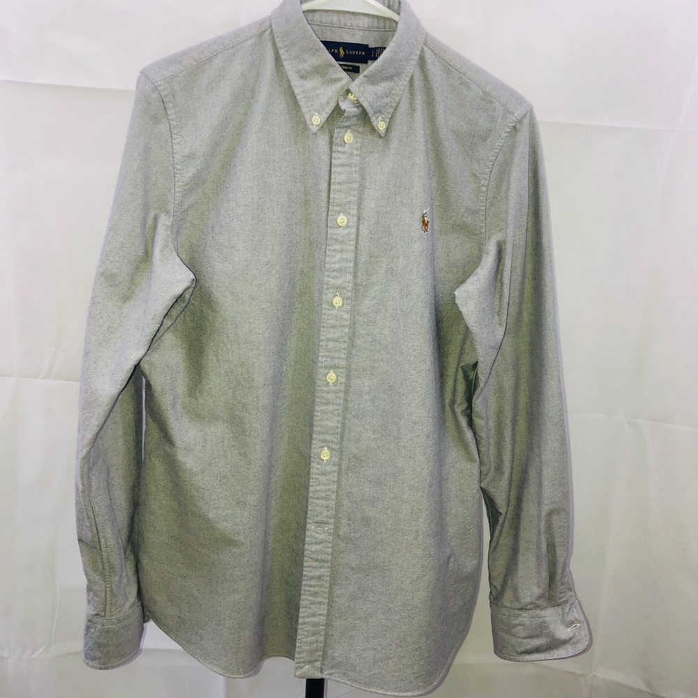 Gray Ralph Lauren Womens Custom Fit  Polo Shirt